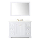Avery 48" Free Standing Single Basin Vanity Set with Cabinet, Quartz Vanity Top, and Framed Mirror - image 15