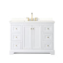 Avery 48" Free Standing Single Basin Vanity Set with Cabinet and Quartz Vanity Top - image 11
