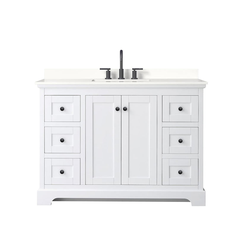 Avery 48" Free Standing Single Basin Vanity Set with Cabinet and Quartz Vanity Top - image 13