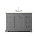 Avery 48" Free Standing Single Basin Vanity Set with Cabinet and Quartz Vanity Top - image 15