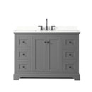 Avery 48" Free Standing Single Basin Vanity Set with Cabinet and Quartz Vanity Top - image 18