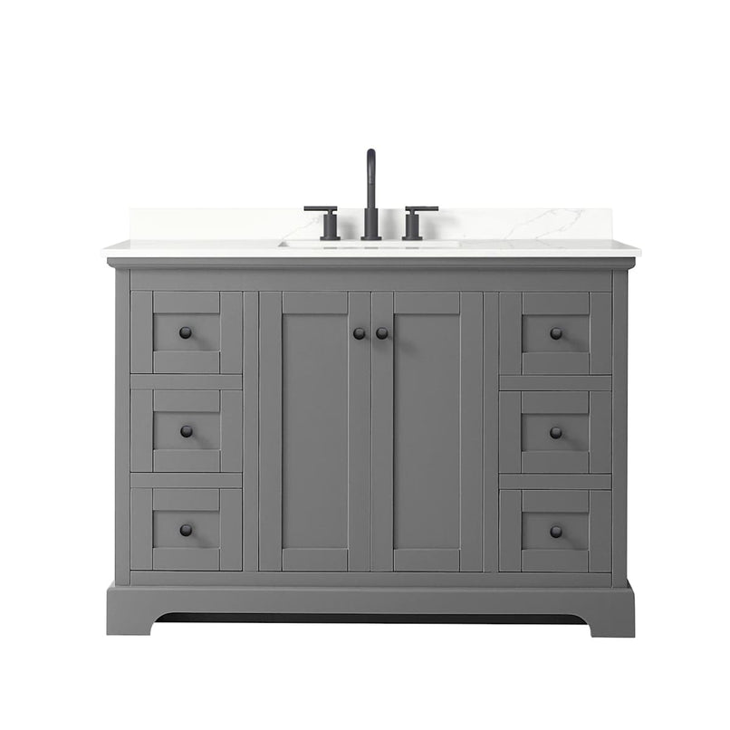 Avery 48" Free Standing Single Basin Vanity Set with Cabinet and Quartz Vanity Top - image 18
