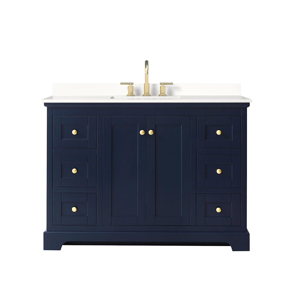 Avery 48" Free Standing Single Basin Vanity Set with Cabinet and Quartz Vanity Top - image 19