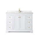 Avery 48" Free Standing Single Basin Vanity Set with Cabinet and Cultured Marble Vanity Top - image 2