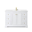 Avery 48" Free Standing Single Basin Vanity Set with Cabinet and Cultured Marble Vanity Top - image 10