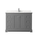 Avery 48" Free Standing Single Basin Vanity Set with Cabinet and Cultured Marble Vanity Top - image 14