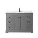 Avery 48" Free Standing Single Basin Vanity Set with Cabinet and Cultured Marble Vanity Top - image 16