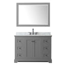 Avery 48" Free Standing Single Basin Vanity Set with Cabinet, Marble Vanity Top, and Framed Mirror - image 9