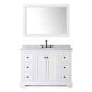 Avery 48" Free Standing Single Basin Vanity Set with Cabinet, Marble Vanity Top, and Framed Mirror - image 12