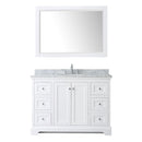 Avery 48" Free Standing Single Basin Vanity Set with Cabinet, Marble Vanity Top, and Framed Mirror - image 19