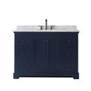 Avery 48" Free Standing Single Basin Vanity Set with Cabinet and Marble Vanity Top - image 4