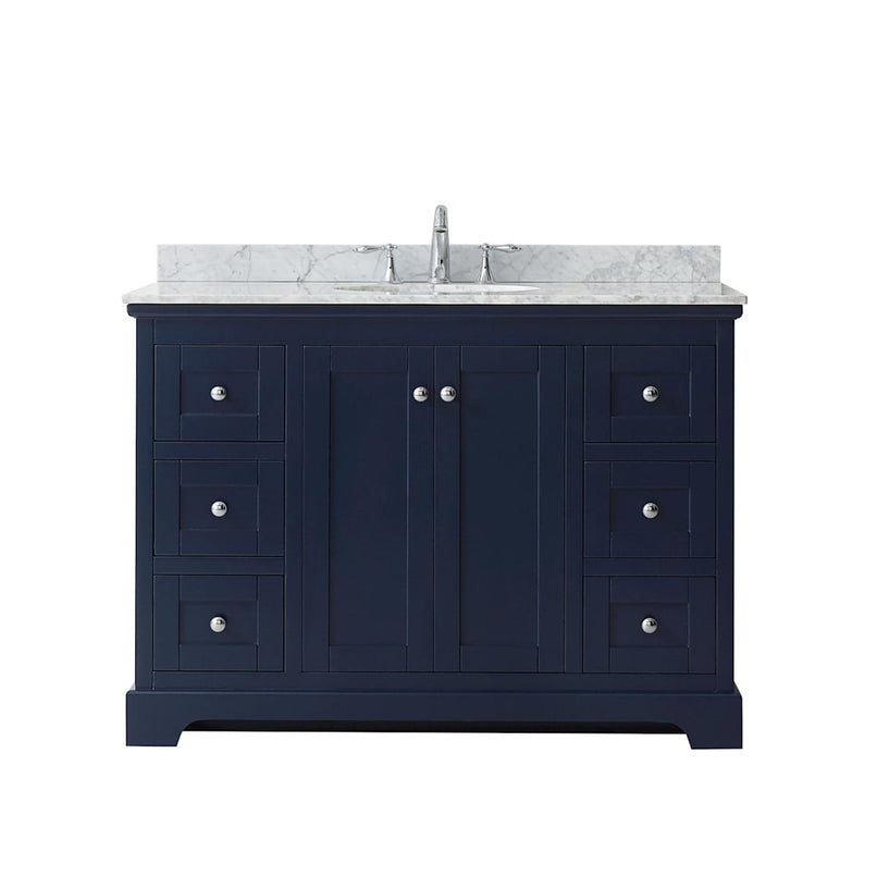 Avery 48" Free Standing Single Basin Vanity Set with Cabinet and Marble Vanity Top - image 17