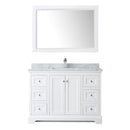 Avery 48" Free Standing Single Basin Vanity Set with Cabinet, Marble Vanity Top, and Framed Mirror - image 19