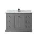 Avery 48" Free Standing Single Basin Vanity Set with Cabinet and Marble Vanity Top - image 7