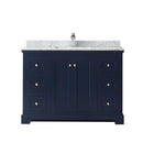 Avery 48" Free Standing Single Basin Vanity Set with Cabinet and Marble Vanity Top - image 17