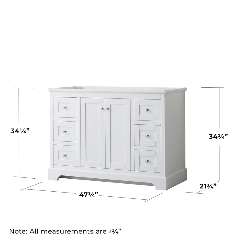 Avery 48" Single Free Standing Vanity Cabinet - Less Vanity Top - image 11