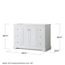 Avery 48" Single Free Standing Vanity Cabinet Only - Less Vanity Top - image 2