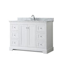 Avery 48" Free Standing Single Basin Vanity Set with Cabinet and Marble Vanity Top - image 1