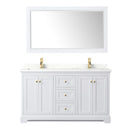Avery 60" Free Standing Double Basin Vanity Set with Cabinet, Quartz Vanity Top, and Framed Mirror - image 19