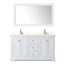 Avery 60" Free Standing Double Basin Vanity Set with Cabinet, Quartz Vanity Top, and Framed Mirror - image 20