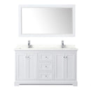 Avery 60" Free Standing Double Basin Vanity Set with Cabinet, Quartz Vanity Top, and Framed Mirror - image 21