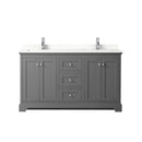 Avery 60" Free Standing Double Basin Vanity Set with Cabinet and Quartz Vanity Top - image 12