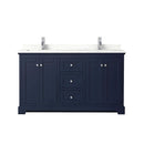 Avery 60" Free Standing Double Basin Vanity Set with Cabinet and Quartz Vanity Top - image 21