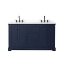 Avery 60" Free Standing Double Basin Vanity Set with Cabinet and Quartz Vanity Top - image 2