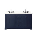 Avery 60" Free Standing Double Basin Vanity Set with Cabinet and Quartz Vanity Top - image 7