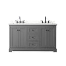 Avery 60" Free Standing Double Basin Vanity Set with Cabinet and Quartz Vanity Top - image 10