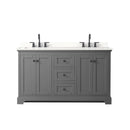 Avery 60" Free Standing Double Basin Vanity Set with Cabinet and Quartz Vanity Top - image 11