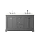 Avery 60" Free Standing Double Basin Vanity Set with Cabinet and Quartz Vanity Top - image 12