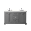 Avery 60" Free Standing Double Basin Vanity Set with Cabinet and Quartz Vanity Top - image 13