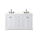 Avery 60" Free Standing Double Basin Vanity Set with Cabinet and Quartz Vanity Top - image 14