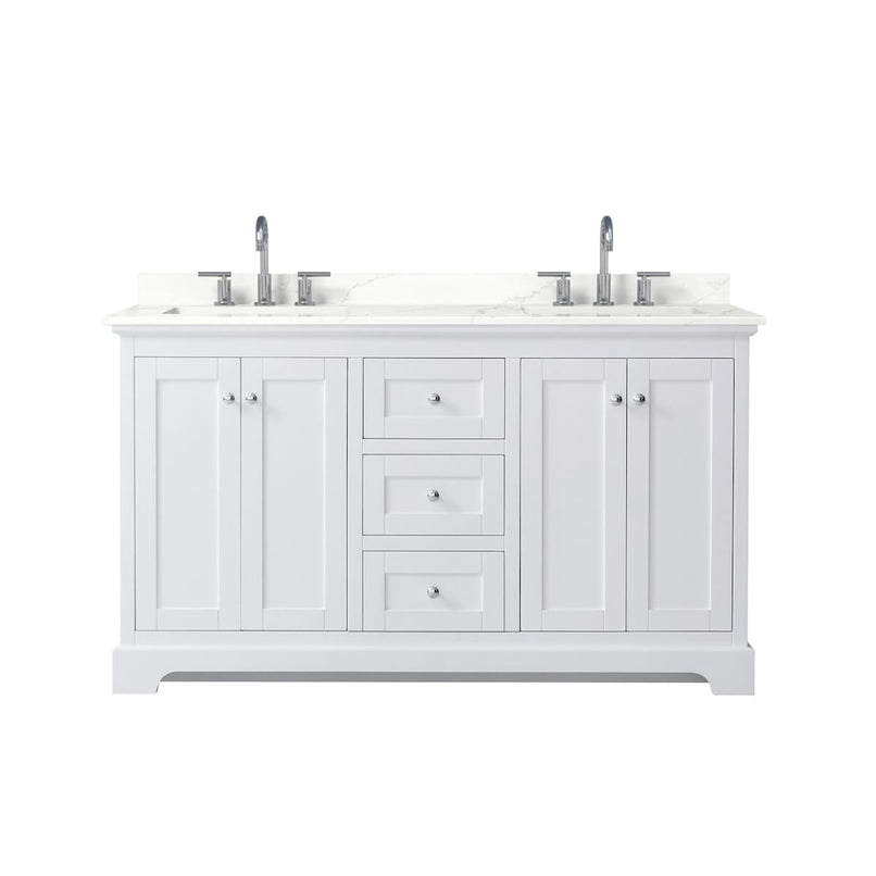 Avery 60" Free Standing Double Basin Vanity Set with Cabinet and Quartz Vanity Top - image 18