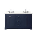 Avery 60" Free Standing Double Basin Vanity Set with Cabinet and Quartz Vanity Top - image 20