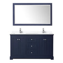 Avery 60" Free Standing Double Basin Vanity Set with Cabinet, Cultured Marble Vanity Top, and Framed Mirror - image 20