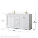 Avery 60" Free Standing Double Basin Vanity Set with Cabinet and Cultured Marble Vanity Top - image 5