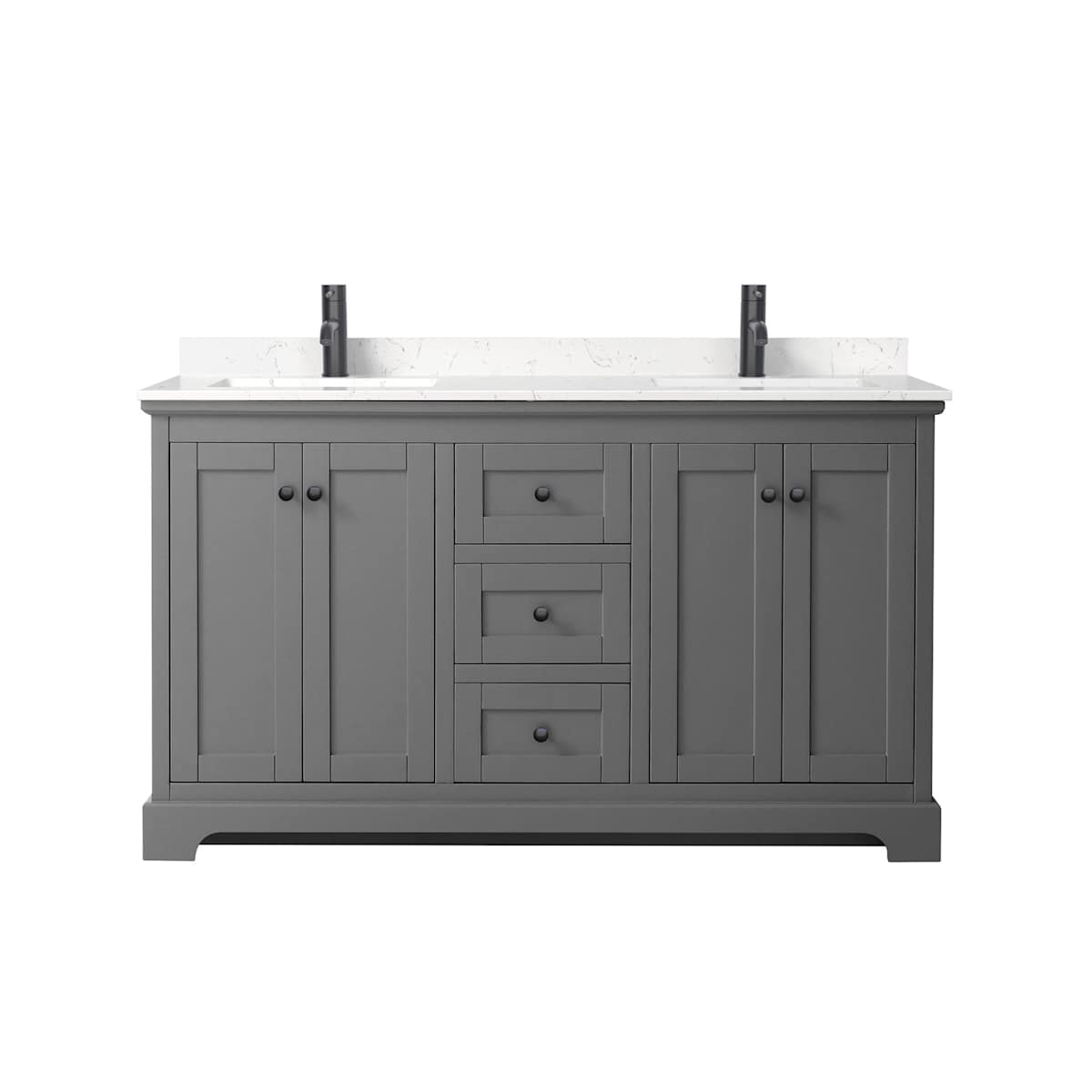 Avery 60" Free Standing Double Basin Vanity Set with Cabinet and Cultured Marble Vanity Top - image 15