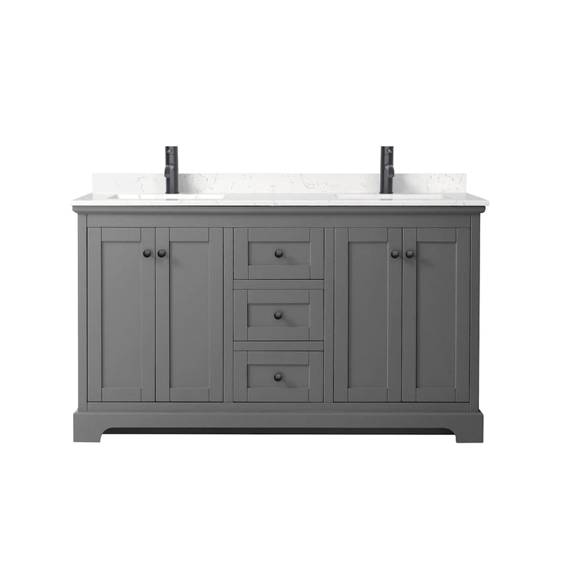 Avery 60" Free Standing Double Basin Vanity Set with Cabinet and Cultured Marble Vanity Top - image 15