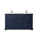 Avery 60" Free Standing Double Basin Vanity Set with Cabinet and Cultured Marble Vanity Top - image 18