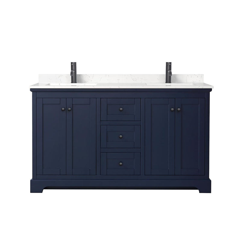 Avery 60" Free Standing Double Basin Vanity Set with Cabinet and Cultured Marble Vanity Top - image 21