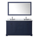 Avery 60" Free Standing Double Basin Vanity Set with Cabinet, Marble Vanity Top, and Framed Mirror - image 12