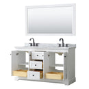 Avery 60" Free Standing Double Basin Vanity Set with Cabinet, Marble Vanity Top, and Framed Mirror - image 16