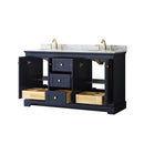 Avery 60" Free Standing Double Basin Vanity Set with Cabinet and Marble Vanity Top - image 16