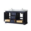 Avery 60" Free Standing Double Basin Vanity Set with Cabinet and Marble Vanity Top - image 17