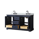 Avery 60" Free Standing Double Basin Vanity Set with Cabinet and Marble Vanity Top - image 18