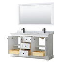 Avery 60" Free Standing Double Basin Vanity Set with Cabinet, Marble Vanity Top, and Framed Mirror - image 16