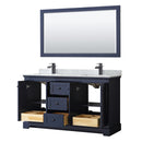 Avery 60" Free Standing Double Basin Vanity Set with Cabinet, Marble Vanity Top, and Framed Mirror - image 21