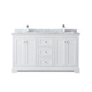 Avery 60" Free Standing Double Basin Vanity Set with Cabinet and Marble Vanity Top - image 5